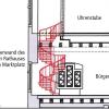 Wendeltreppe als Fluchtweg aus der Uhrenstube