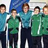 Ein ruhiges Händchen: Die U-14-Kegler des KV Bad Kissingen wurden Vierte der deutschen Meisterschaft. Von links: Jonas Lang (KV Bad Brückenau), Nico Metz (TSV Oerlenbach), Nico Schulze (TSV Nüdlingen), Nico Dreissigacker, Moritz Mützel (beide TSV Oerlenbach).