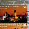 Eine der neuen Briefmarken mit der Kaiserburg