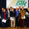 Ehrenabend der DJK: Langjährige und treue Mitstreiter wurden geehrt. In Bild (von links) geistlicher Beirat Christoph Gawronsky, Hildegard Schweitzer, Günter Stäblein, Hanna Bergwelt, Erich Siedler, Vorsitzender Michael Seume, Peter Brüger, Edgar Meining, Peter Ludwig, Gerhard Hetterich, Traugott May, zweiter Vorsitzender Albert Feiler und Walter Müller.