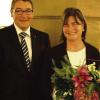 Freude: Dagmar Voßkühler wurde am Mittwoch in Kitzingen von CSU-Fraktionschef Andreas Moser mit dem Dr.-Erwin-Rumpel-Preis ausgezeichnet.