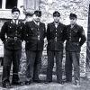 Das war einmal: Vor dem Haus des Polizeipostens in der Jahnstraße posieren die zuletzt stationierten Polizisten von Sommerhausen fürs Foto. Zu sehen sind (von links) Stationsleiter Anton (Toni) Lindner, Hubert Wiesner, Richard Aschrich und Gerhard Münster.