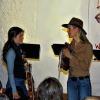 Showdown in Wechterswinkel: In bester Wildwestmanier aber mit klassischen Instrumenten bot das Streichquartett „La Finesse“ eine filmreifes Konzertprogramm.