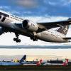 Flugverbot: Eine Boeing 787 der polnischen Fluggesellschaft LOT startet in Everett bei Seattle zum Auslieferungsflug nach Warschau.