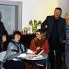 Vorleser bei „Mellrichstadt liest“: (von links) Moderator Fred Rautenberg, Else Somieski aus Bad Kissingen, Moderatorin Janette Fraas, Michael Graf aus Mellrichstadt und Wolfgang Schneider aus Bischofsheim.