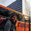 Auf nach Köln: Larissa bestieg für die Reise den ersten FlixBus, der in Würzburg Halt machte.