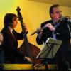 Jazz im Leo: Das Ed Sperber-Kaleidoskop mit (von links) Thomas Fink (Piano), Götz Ommert (Kontrabass), Ed Sperber (Klarinette, Querflöte, Saxophon, Gesang) und Werner Schmitt (Drums).