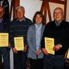 TSV-Jubilare: Vorsitzende Anita Oeser-Geyer (Mitte) dankte für ihre Treue zum TSV (von links): den Jubilaren Alfred Schneider (60 Jahre Mitglied), Hermann Dünisch (60), Rüdiger Schusser (50), Peter Krauser (50) und Diethard Dittmar (50).