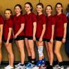(zot)   Beim Schulsport-Landesfinale Wettkampfklasse III/1 trumpften die Mädchen des Frobenius-Gymnasium-Hammelburg auf. Mit 2:1 (25:22, 27:29, 15:11) gewannen sie gegen die Marien-Realschule Kaufbeuren und lösten somit die Tickets für das Bundesfinale in Berlin vom 23. bis 27. April. Von links: Lena Bindrum, Sabrina Lell, Selina Helfmann, Lisa Herrlein, Pia Tolle, Mona Bindrum, Paula Hepp und Betreuerin Dagmar Bauernfeind.
