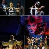 Musical-Hits: Szenen aus „Evita“ (oben links), „Das Phantom der Oper“ (oben rechts), „Cats“ (Mitte), „Jesus Christ Superstar“ (unten links) und „Starlight Express“ (unten rechts).