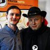 Piraten unter sich: Maximilian Winkler (links), politischer Geschäftsführer der Piraten Unterfranken, und Bruno Kramm, der bayerische Spitzenkandidat. S. Schmitt