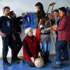 Gestalten die Ausstellung „Kreative Vielfalt“ im Infozentrum Haus der Schwarzen Berge in Oberbach: (von links) Gisbert Niklaus, Olaf Schönherr, Gertrud Nicklaus, Claudia Schimmel, Petra Keck, Dorothee Wittmann-Klemm und Martina Hußlein.
