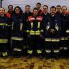 Einsatzbereit: Kameraden der Feuerwehren aus Güntersleben, Erbshausen, Kürnach, Bergtheim, Mühlhausen und Gramschatz nahmen am Truppführerlehrgang teil. Im Bild: einige der Teilnehmer mit Kreisbrandinspektor Michael Reitzenstein sowie den Kreisbrandmeistern Mathias Olbrich und Norbert Groschup.