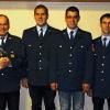 Führungswechsel bei der Riedenheimer Feuerwehr: Im Bild (von links) Bürgermeister Edwin Fries mit dem ausgeschiedenen Kommandanten Jürgen Michel, dessen Nachfolger Bastian Michel, Andreas Markgraf sowie Kassier Stefan Mark und der neue Schriftführer Peter Schott.
