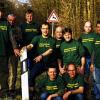 Schutz des Wildes und der Autofahrer: Die neue Jägergemeinschaft hat Wildreflektoren zwischen Bergtheim und Dipbach angebracht. Hinten (von links): Herbert Hertlein, Josef Dill, Peter Simon, Frank Kraiß, Artur Göbel, Roland Göbel, Dieter Eichelbrönner und Edgar Bauer. Vorne: Hubert Hertlein und Gerhard Weisz.