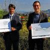 10 000 Euro gespendet: (von links) Diakon Franz K. Schön, Vorstand des Diakonischen Werkes, Gastro-Konzept-Geschäftsführer Matthias Schlembach, Matthias Emmer, Vorstand des Diakonischen Werkes Coburg und Gastro-Konzept-Prokurist Clemens Bach.