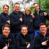 Zusammenhalt für das Brauchtum: Der Vorstand der Banamer Bären (vorne von links): Christian Neuhöfer, Arndt Poser, Sascha Bergmann; (hinten von links): Michael Gebert, Timo Lechner, Christine Frombach und Thomas Kaiser.