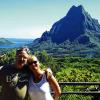 Südsee pur: Thomas und Christiane Breitenbach am Aussichtspunkt Belvedere auf ihrer Trauminsel Moorea.