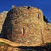 Ruine Steckelberg: Die Aussichtsplattform auf dem alten Geschützturm.