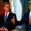 Iran, Syrien, Obama-Besuch in Berlin:  An Gesprächsstoffen mangelte es nicht beim Treffen von Außenminister Guido Westerwelle (FDP) mit seinem amerikanischen Amtskollegen John Kerry (rechts) in Washington.