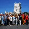 Die Kissinger Reisegruppe vor dem Torre de Belem, dem berühmtesten Wahrzeichen von Lissabon. Von dort hat man eine wunderbare Aussicht über das Delta des Tejo.