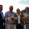 Das wird lecker: Für den dritten Rhöner Brot- und Biermarkt am 9. Juni in Poppenhausen werben (von links): der Leiter der hessischen Verwaltungsstelle des Biosphärenreservats, Torsten Raab, der Bürgermeister von Poppenhausen, Manfred Helfrich, die Geschäftsführerin der Dachmarke Rhön, Barbara Vay, und der stellvertretende Leiter der Verwaltungsstelle des Biosphärenreservats, Martin Kremer.