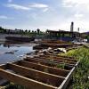 Planung in Arbeit: Noch stehen Teile der Tennishalle in Rödelsee. Bald jedoch schon könnten bis zu 15 Häuser dort gebaut werden.
