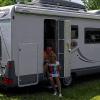 Das Wohnmobil ist fertig gepackt: Voller Vorfreude und gespannt warten Heike und Anton Bieberich aus Burglauer darauf, was sie bei der Stena Line Challenge 2013 so alles erwarten wird.