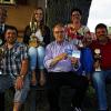 So sehen Sieger aus: Die Besten des 36. Bürger- und Gästeschießens in Marktbreit freuten sich gemeinsam mit dem Schützenmeister über ihre Erfolge und Preise. Im Bild (von links): Schützenmeister Günther Lannig, der Vertreter von Christian Gebert, Nina Flohr, Oskar Goeß, Sandra Machnik und Heinz-Uwe Mattigkeit.