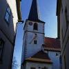 Erhaben in der Ortsmitte: die Pfarrkirche St. Alban in Hendungen. Vor 100 Jahren wurde die erweiterte Kirche geweiht.