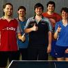 Jubiläum gefeiert: Anlässlich des 40-jährigen Bestehens der Tischtennisabteilung des SV Erlenbach hatten die Spieler zu einem Turnier mit befreundeten Nachbarvereinen eingeladen. Bei der Ehrung (v. l.): Sportlicher Leiter Stefan Väth, Andreas Röder, Tobias Freund, Christian Holuba, Patrik Endres, Lukas Bauer, Katja Kuhn, Willi Väth und Dietmar Eitel.
