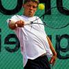 Topspin-Rückhand: Timo Jung, Nummer zwei des TSV Bergrheinfeld, verlor sein Match.