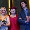 Zwei Luitpoldpreise gingen an Julia Novikova (links) und Konstantin Shamray, im Bild mit Intendantin Kari Kahl-Wolfsjäger