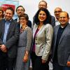 Freuen sich auf den Wahlkampf: (vorne von links) die SPD-Stadtratskandidaten auf vorderen Plätzen Bürgermeisterin Marion Schäfer-Blake, Joachim Schulz, Laura Wallner, Bundestagskandidatin Homaira Mansury, Udo Feldinger sowie rechts Landtagskandidatin Doris Aschenbrenner; (hinten von links) Gisela Pfannes, OB-Kandidat Muchtar Al Ghusain, Fraktionsvorsitzender Alexander Kolbow und Vorsitzender Eberhard Grötsch.