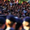 Feierliches Gelöbnis: Bundespräsident Joachim Gauck spricht vor Rekruten in Berlin.