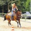 Konzentration: Daniela Steigerwald und Special Pines Leo stellten beim Reining ihr Können unter Beweis.