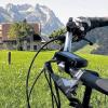 Blick auf den Säntis (ganz rechts): Im Appenzellerland lässt es sich mit dem E-Bike entspannt rad-wandern – je nach Kondition mit mehr oder weniger Schub aus dem Akku.Foto: Deppisch