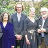 Preisregen: Die Deutsche Akademie für Kinder- und Jugendliteratur hatte in Volkach viel zu ehren. Im Bild (von links): Martin Schröder (Lutz-Röhrich-Preis), Heinz Rölleke (Europäischer Märchenpreis), Gudrun Schulz (Volkacher Taler), Roland Kahn (Volkacher Taler), Nina Töwe-Heitmüller (Nachwuchspreis Märchenwelten), Akademie-Präsident Kurt Franz, Klaus Marschall (Großer Preis für die Augsburger Puppenkiste) und Erich Jooß (Moderator).