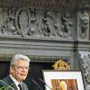 Tod eines Jahrhundertmanns: Bundespräsident Joachim Gauck bei der Trauerfeier für den verstorbenen Manager Berthold Beitz.