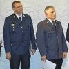 Neu in ihren Ämtern: Im Bild von links Kreisbrandmeister Bernd Abert, Kreisbrandinspektor Michael Omert, Kreisbrandrat Stefan Schmöger und Kreisbrandinspektor Michael Weber.