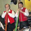 An den Hirtenhörnern: Hans Heilgenthal und Werner Aumüller.