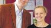 Eine der Lehrgangsbesten, Sabrina Fürtsch (Oboe), zusammen mit dem Kreisvorsitzenden Jürgen Götz, Veitshöchheim.