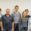 Zu Gast bei der Firma Wolf Blechbearbeitung in Volkach: (von links) die Gaibacher Gymnasiasten Tim Wendnagel, Lucas Nöller, Geschäftsführer Bernd Wolf, Michael Fledering, Jana Bauer, Tom Seidler, Alisa Haupeltshofer, Kevin Ruck und Seminarlehrer Martin Redweik.