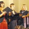 Musik, die zu Herzen geht: „Suscepit Israel“ lebt von der einfachen Melodie der Oboen wunderbar ergänzt vom Solisten-Trio (von links) Johanna Krell, Friederike Knauth, Elisabeth Freund.