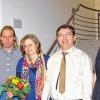 Glückwunsch: Margret Osterloh, Geschäftsführerin des Grünen-Kreisverbands, gratuliert dem Vorstand des neu gegründeten Bündnis 90/Die Grünen-Ortsverbands Euerbach-Geldersheim mit (von links) Stefan Fuchs, Heike Sandmann, Norbert Sandmann und Georg Blaschke.