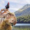 Beste Freunde: Alex (oben) und der kleine Dino Patchi im Animationsstreifen „Dinosaurier 3-D – Im Reich der Giganten“.