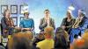 Kulturleute im Gespräch: OB-Kandidat Muchtar Al Ghusain (Mitte) sprach beim Wahlkampf-Stadtgespräch zum Thema Kultur mit (von links) Johannes Wolf, Christine Ott, Heike Mix und Willi Dürrnagel.