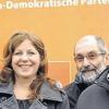 Auf der ÖDP-Kreistagsliste: (von links): Matthias Henneberger (10. Platz), Landrats-Kandidatin Doris Hüben-Holomos (1), Karl-Heinz Schneider (3) und Günter Fasel (2).