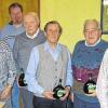 80 Jahre und immer noch aktiv: Der Verein der Garten- und Blumenfreunde ehrte Mitglieder. Von links: stellvertretender Vorsitzender Wolfgang Arnheiter, Erwin Wenzel, Thomas Westenmeier, Josef Ziegler, Otto Reinhart, Günter Hörner und Waldemar Müller.