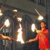 Feuer: Das Duo SchenkSpass wird die Siegerehrung am Samstag, ab 18.30 Uhr mit einer Feuershow bereichern.